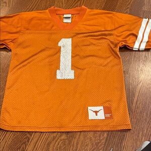 University of Texas Longhorns Orange Football Jersey #1